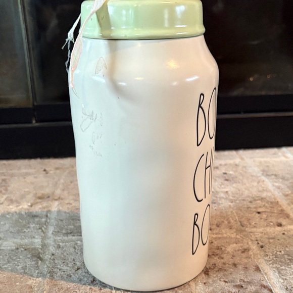 Rae Dunn BOOM CHICKA BOOM Canister Green Lid Artisan Collection - Picture 4 of 8